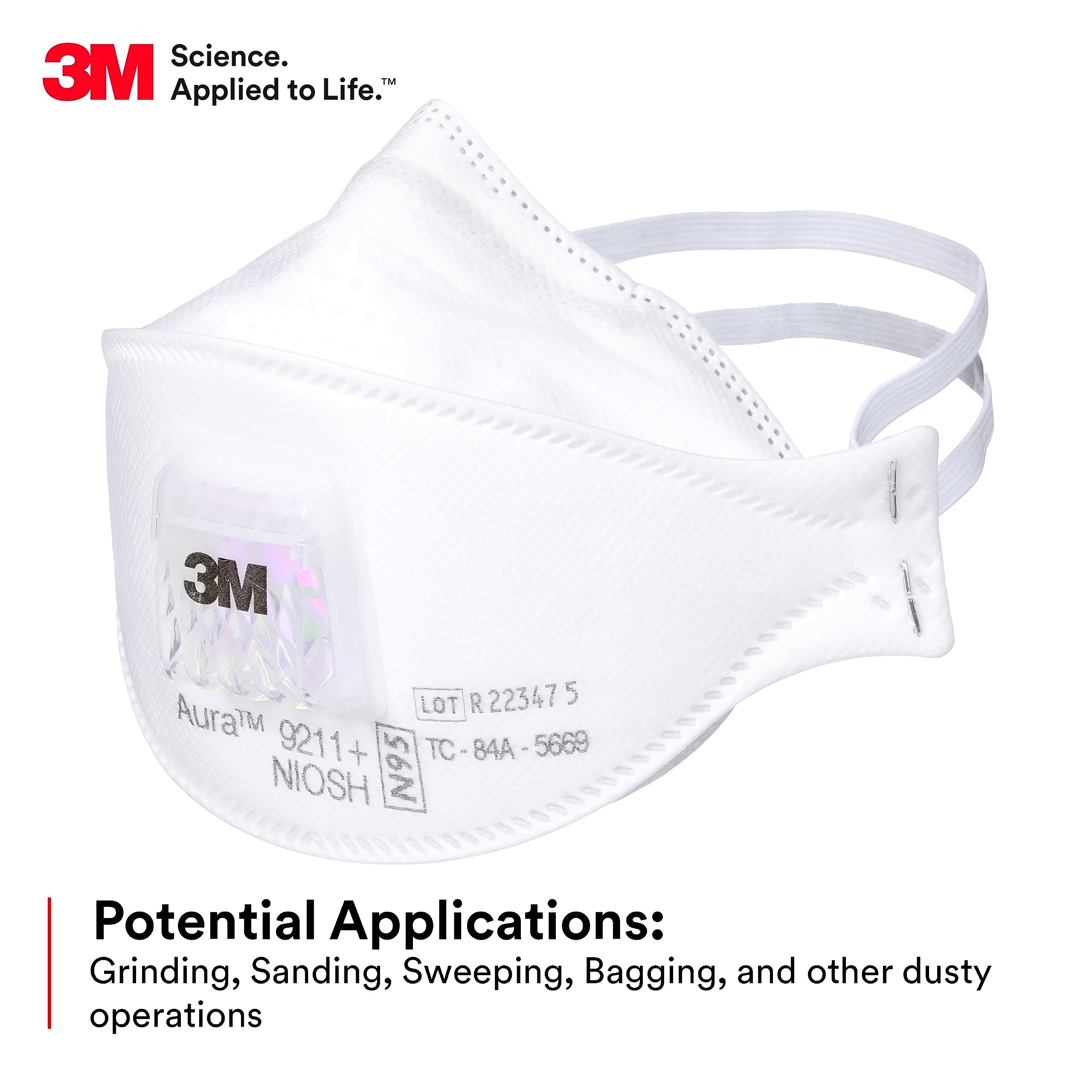 Dust Mask Construction - 3M Aura 9211+ Particulate Respirator N95