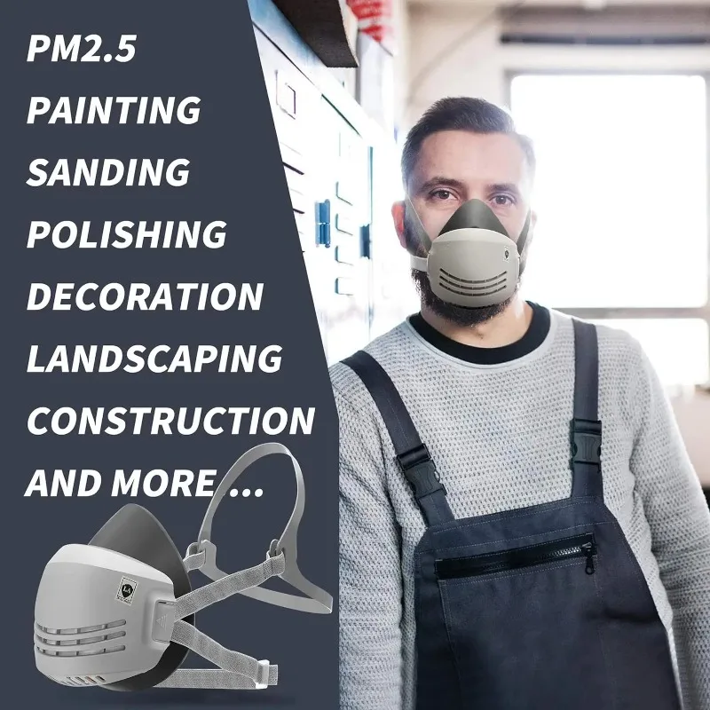 Dust Mask Construction - Dust Mask +20pcs Filter Cotton Respirator