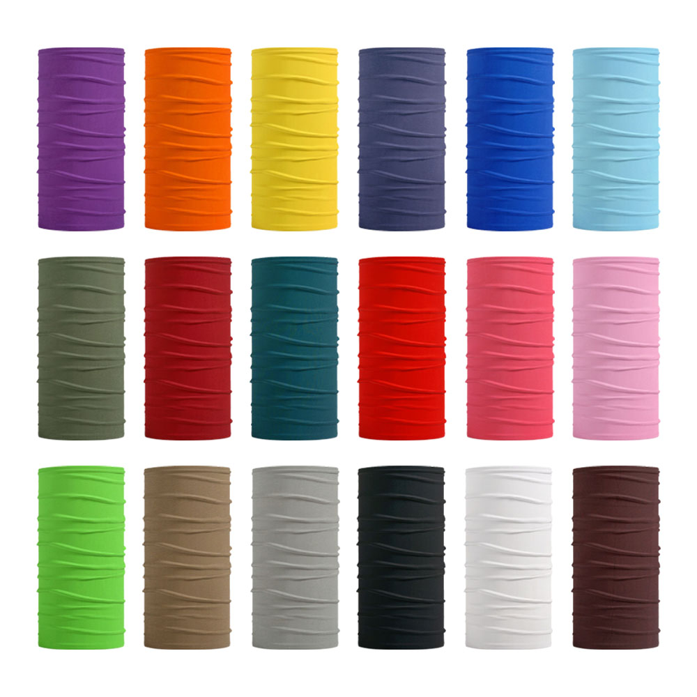 Neck Gaiter Face Cover - Seamless Solid Color Bandanas Men Women
