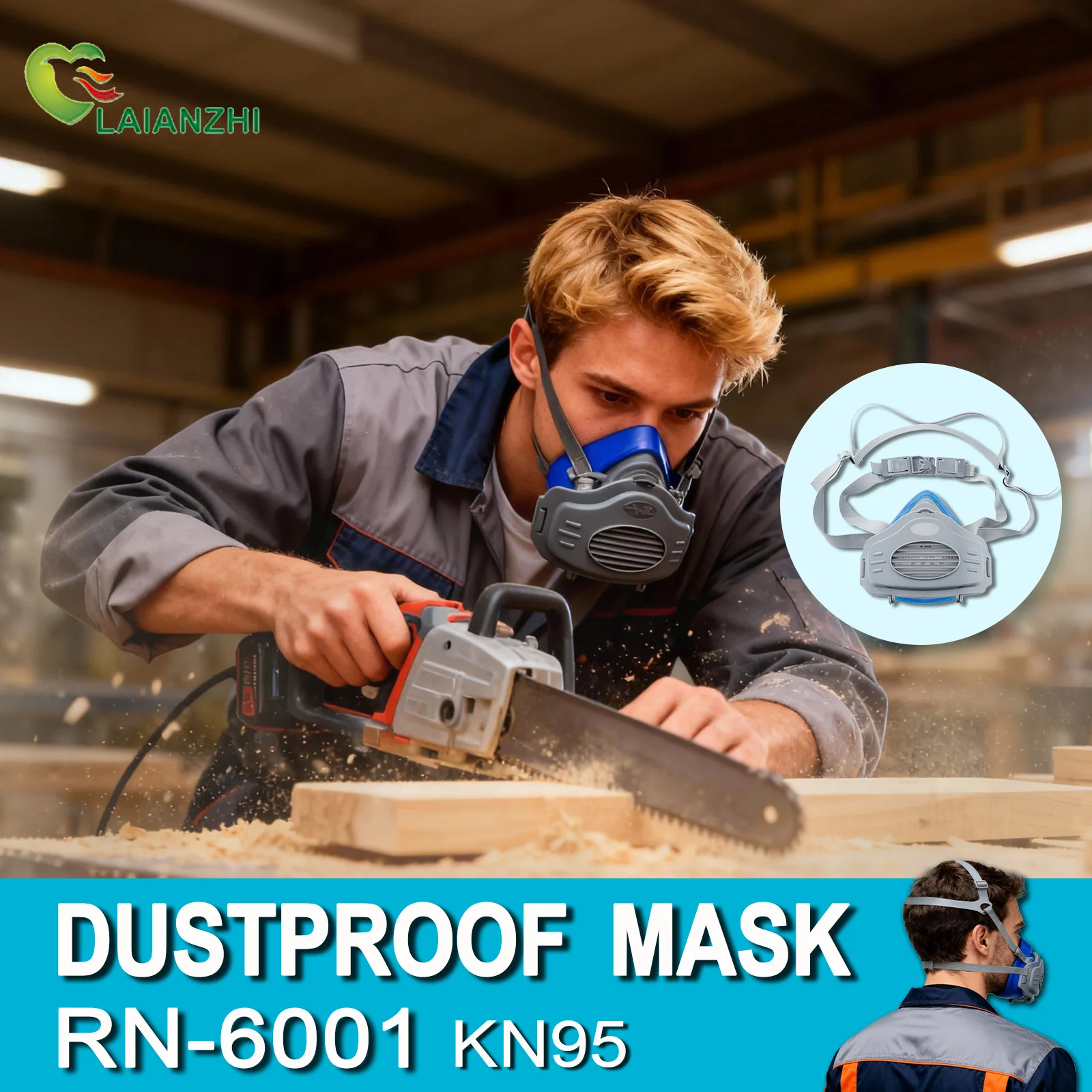 Dust Mask Construction - LAIANZHI Dust proof silicone mask, filter