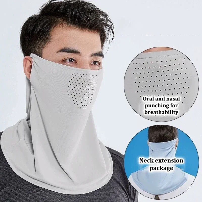 Men's Women's Ice Silk UV Prot - Sports Mask Breathable 评论和价格