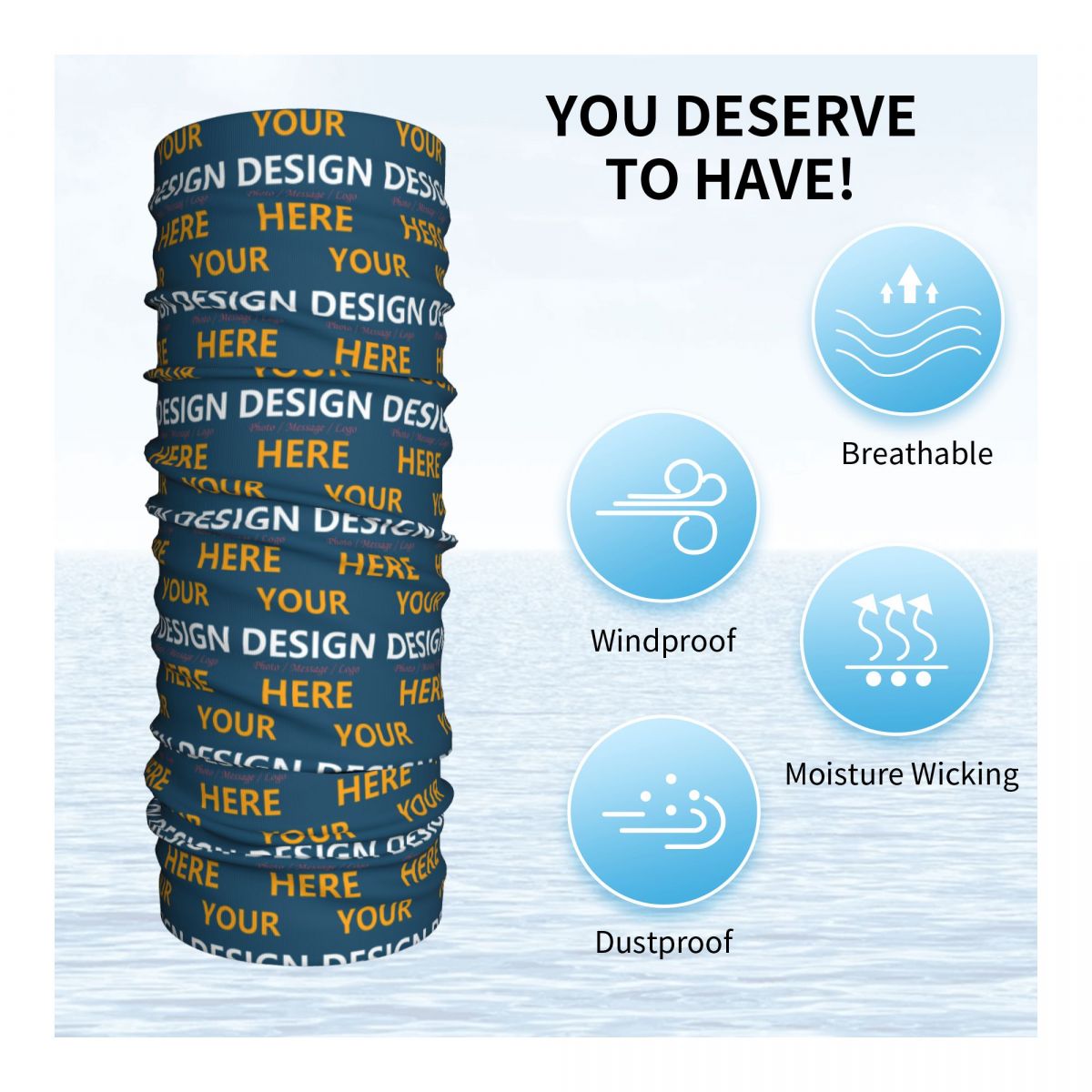 Custom Your Design Here Bandan - Neck Gaiter Face Cover 评论和价格