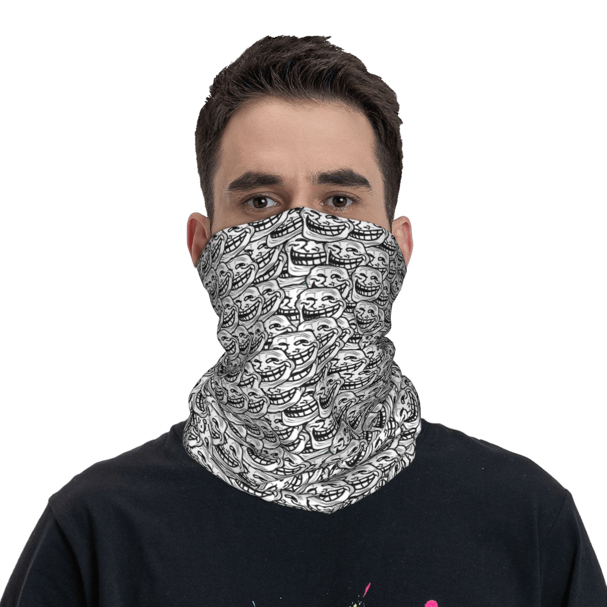 Funny Anime Troll Face Quest V - Neck Gaiter Face Cover 评论和价格
