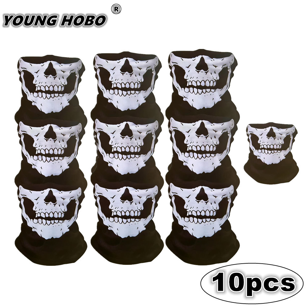 10pcs Skull Seamless Windproof - Sports Mask Breathable 评论和价格