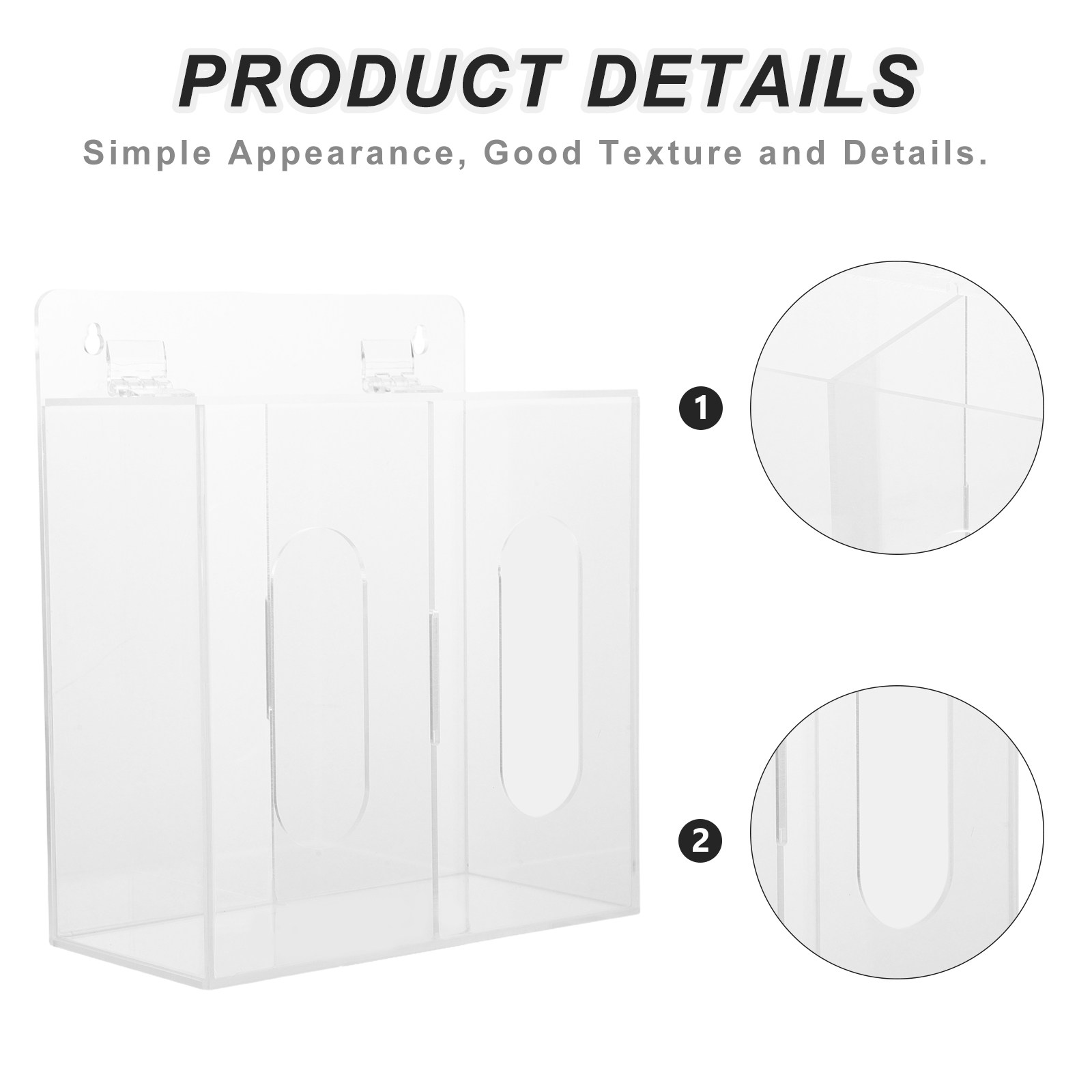 Clear Acrylic Mask Storage Box - Face Mask Storage Box 评论和价格