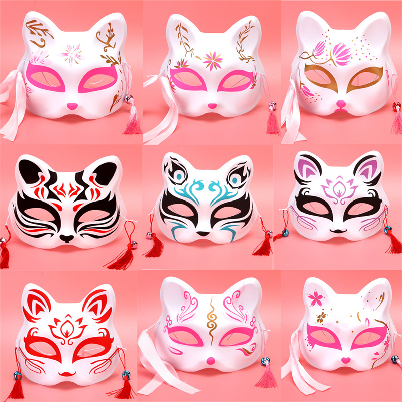 Japanese Fox Mask Half Face Ha - Respirator Half Face 评论和价格