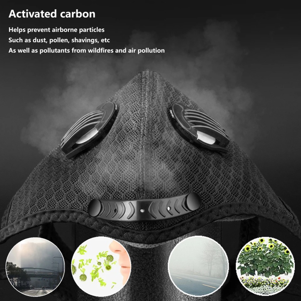1PCS Cycling Mask With Activat - Dust Mask Construction 评论和价格
