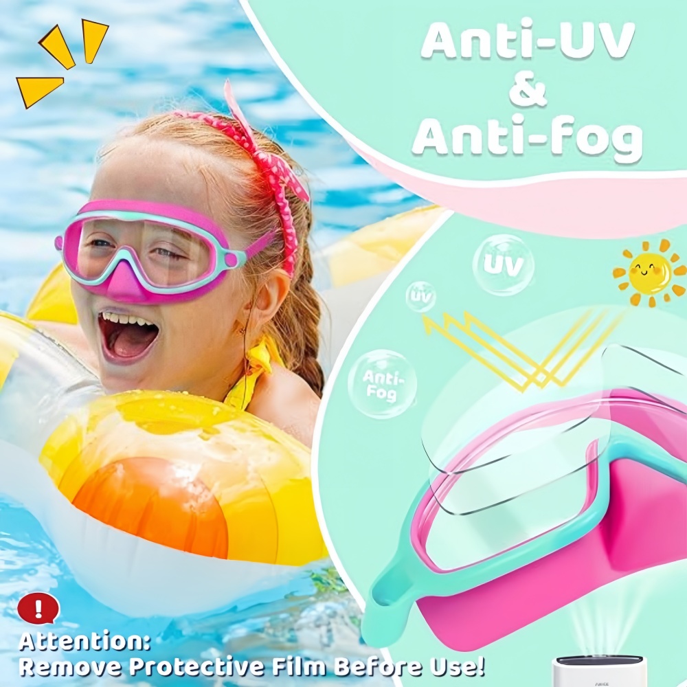 Kids Swim Goggles with Nose Co - Anti Pollution Mask 评论和价格