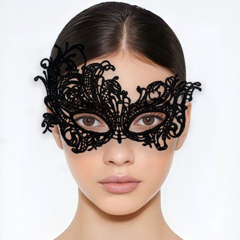 Sexy Women Lace Hollow Masquer - Respirator Half Face 评论和价格