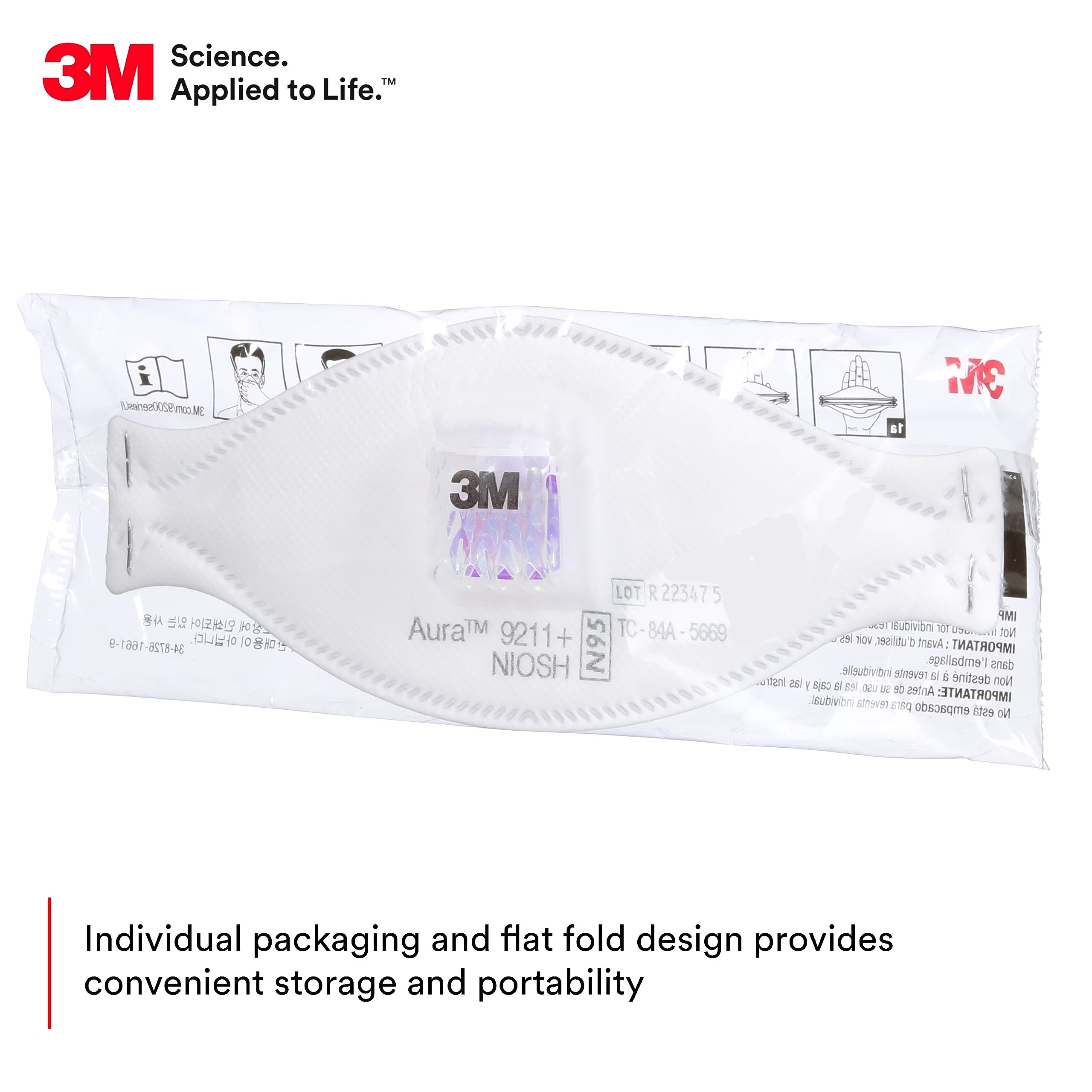 3M Aura 9211+ Particulate Resp - Dust Mask Construction 评论和价格