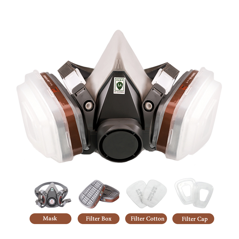 Half Face 6200 Dust Gas Mask C - Dust Mask Construction 评论和价格