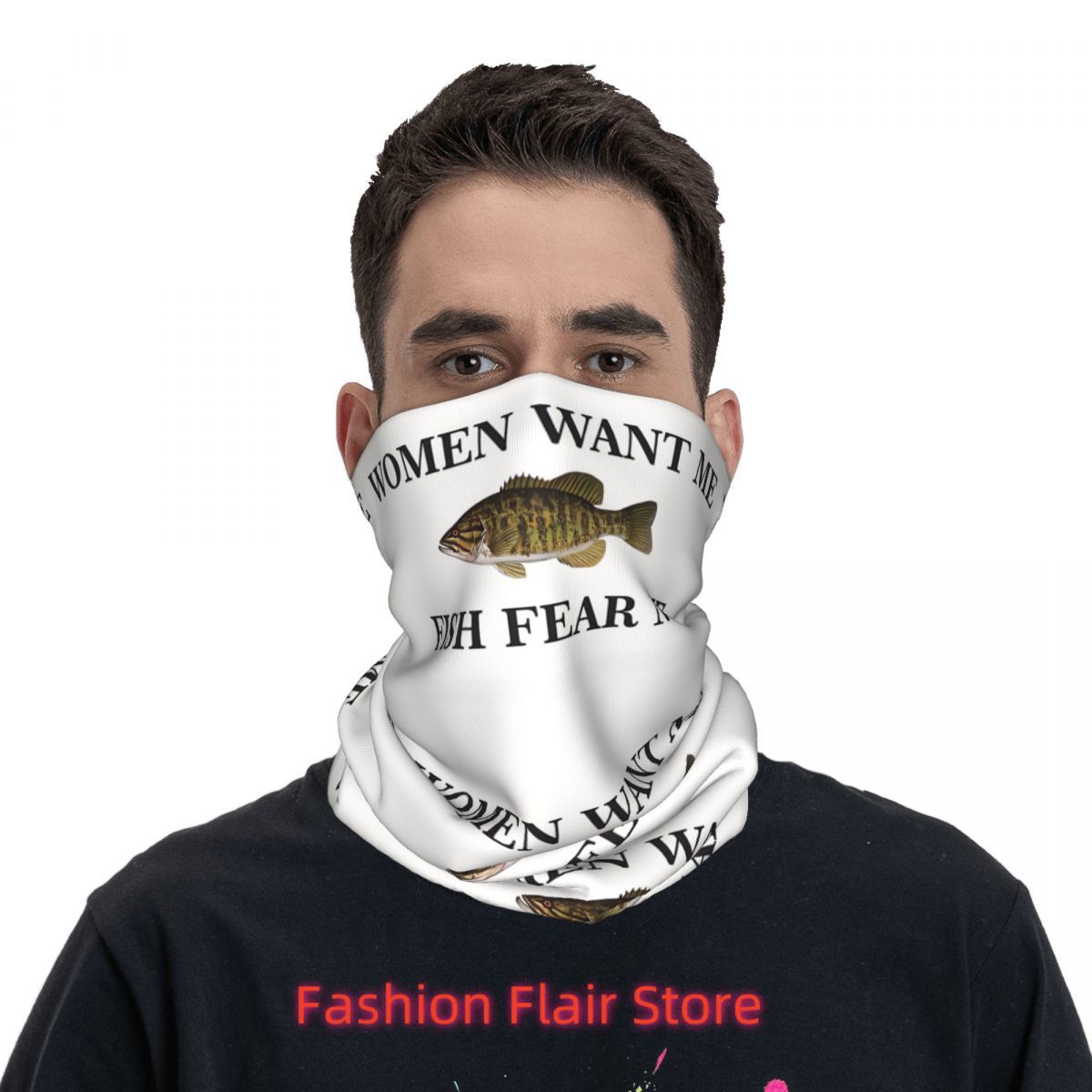 Fish Neck Gaiter Face Scarf Co - Neck Gaiter Face Cover 评论和价格
