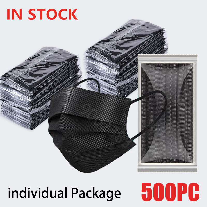 50-500pcs Black Disposable Cer - Disposable Surgical Mask 评论和价格