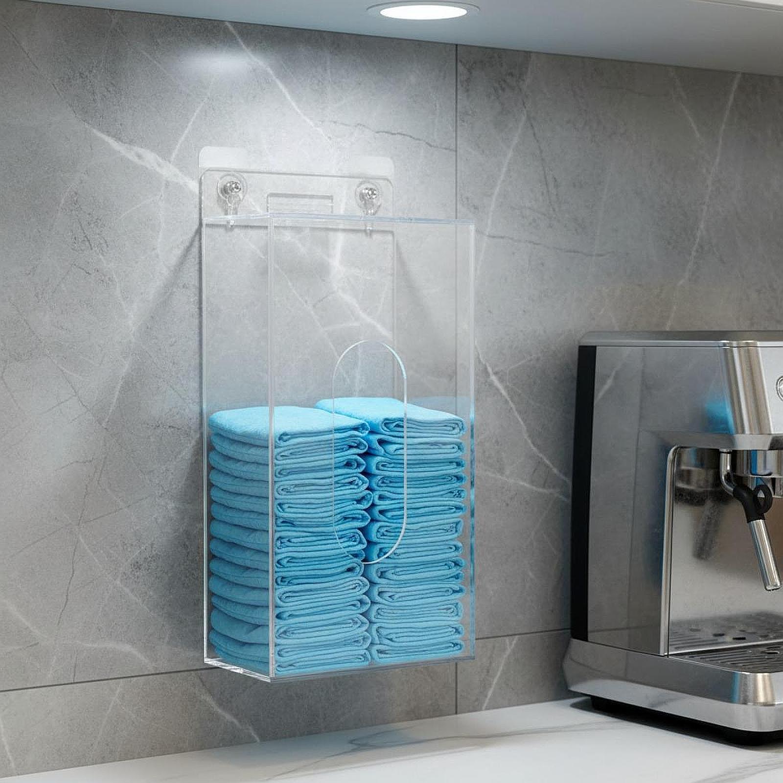 Space Saving Acrylic Glove Box - Face Mask Storage Box 评论和价格