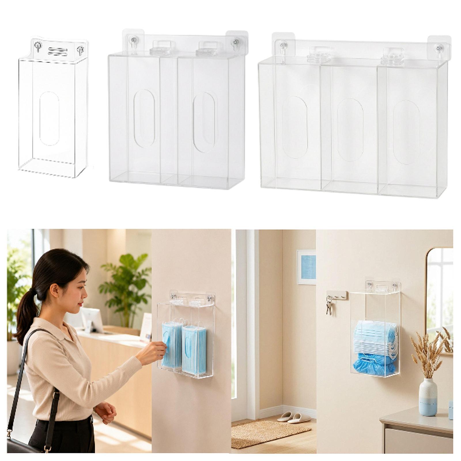 Space Saving Acrylic Glove Box - Face Mask Storage Box 评论和价格