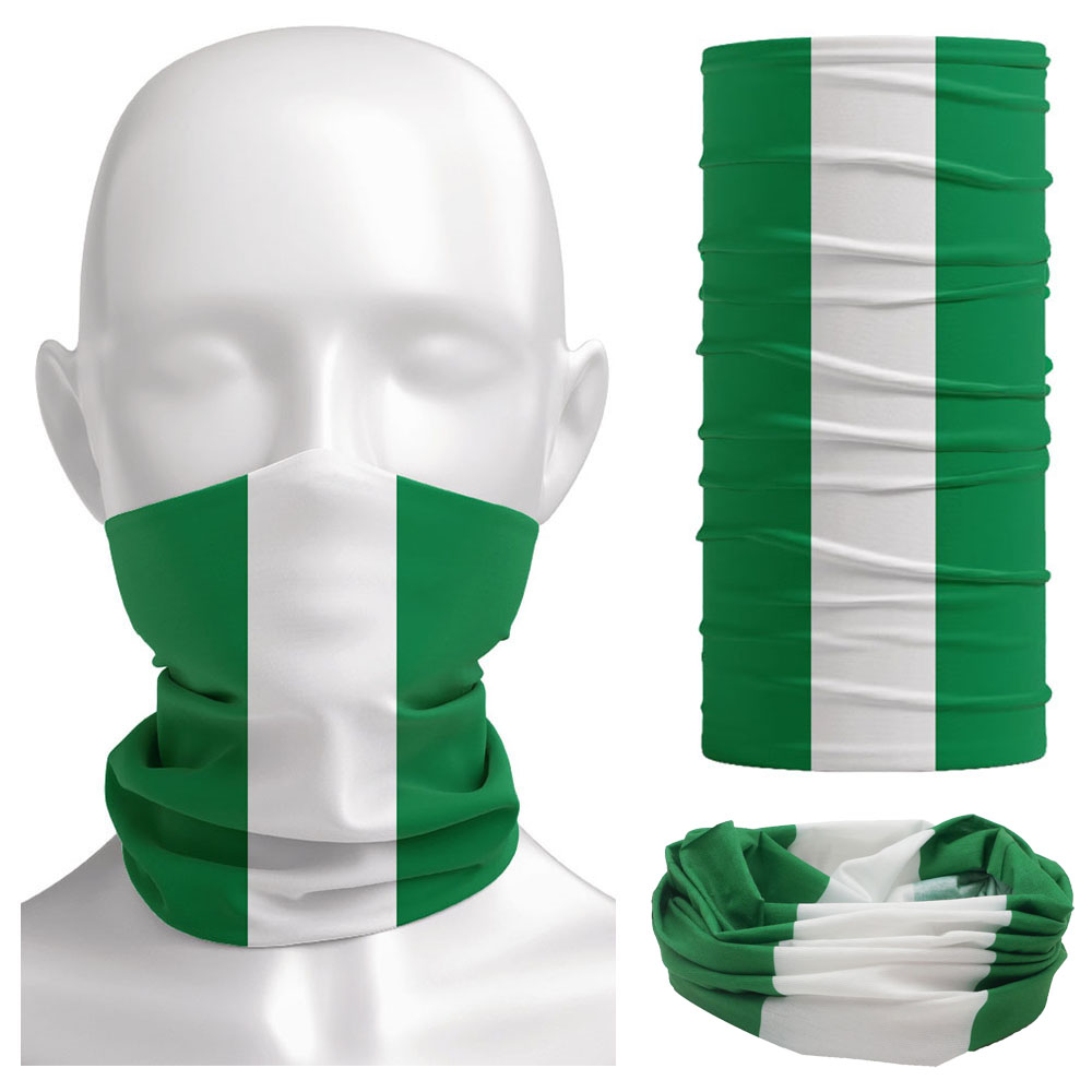 Nigeria Flag Bandanna Women Ne - Neck Gaiter Face Cover 评论和价格