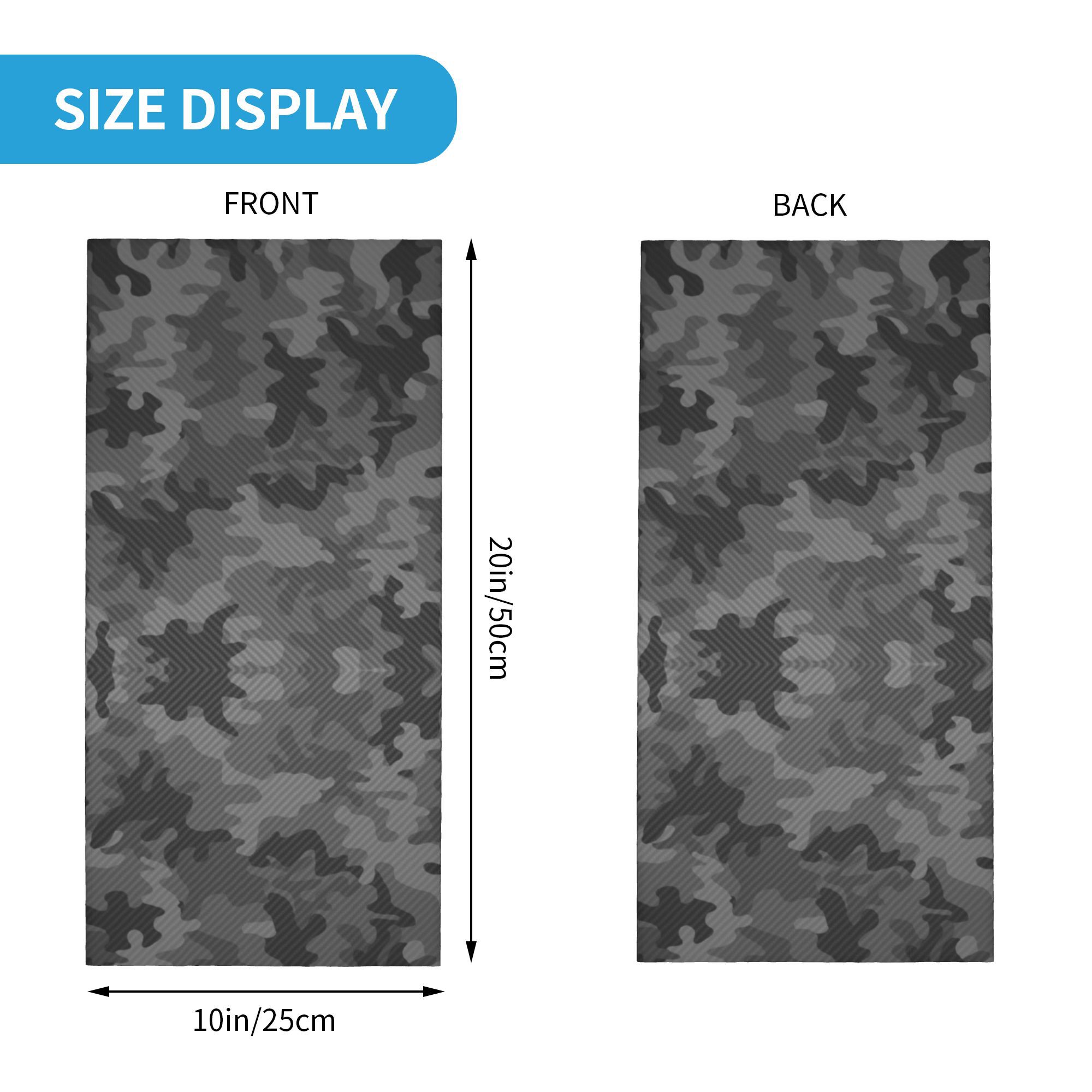 Custom Carbon Camo Bandana Nec - Neck Gaiter Face Cover 评论和价格