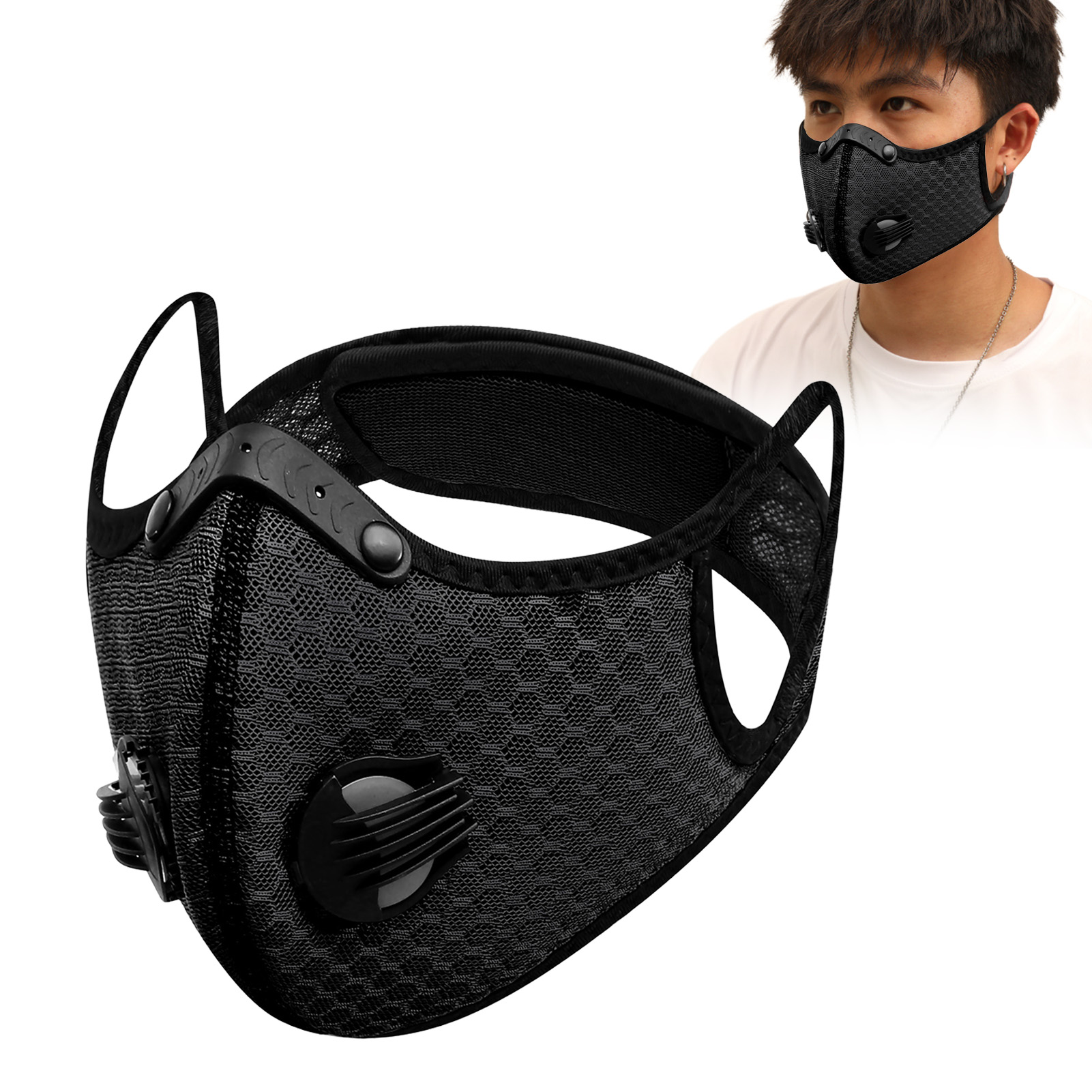 Unisex Windproof Riding Mask A - Anti Pollution Mask 评论和价格