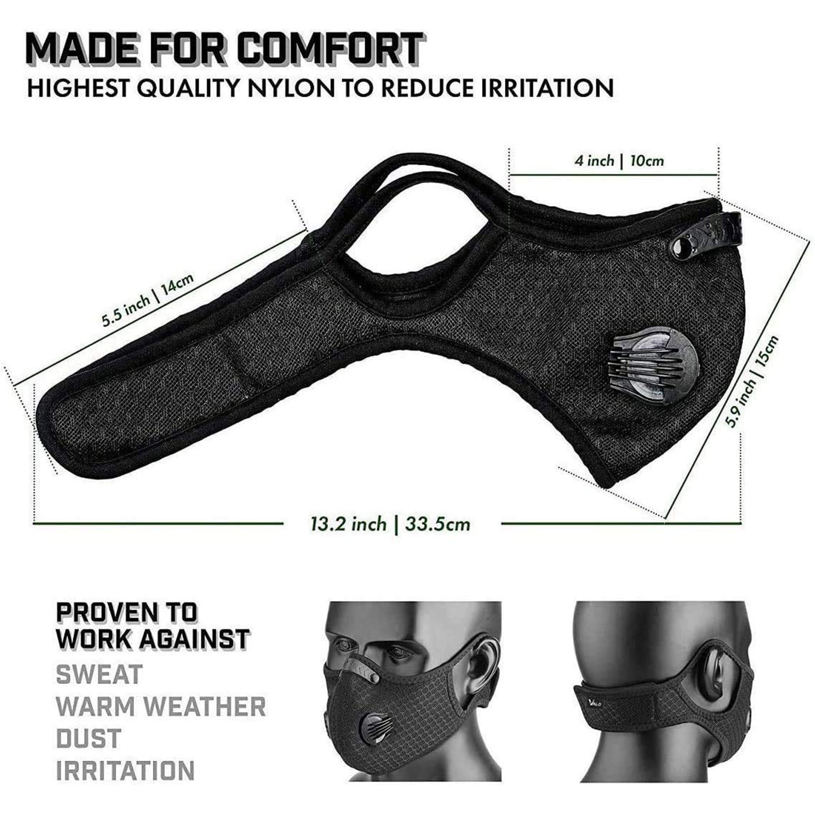 Unisex Windproof Riding Mask A - Anti Pollution Mask 评论和价格
