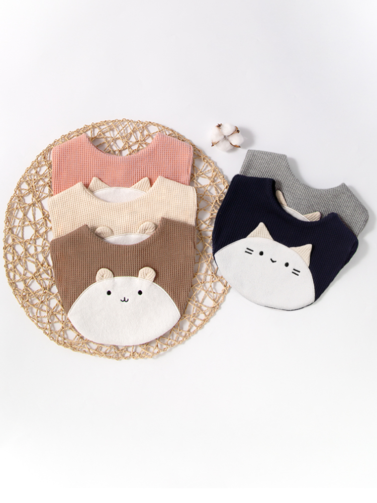 2pcs baby bib kitten teddy bea - Kids Face Mask 评论和价格