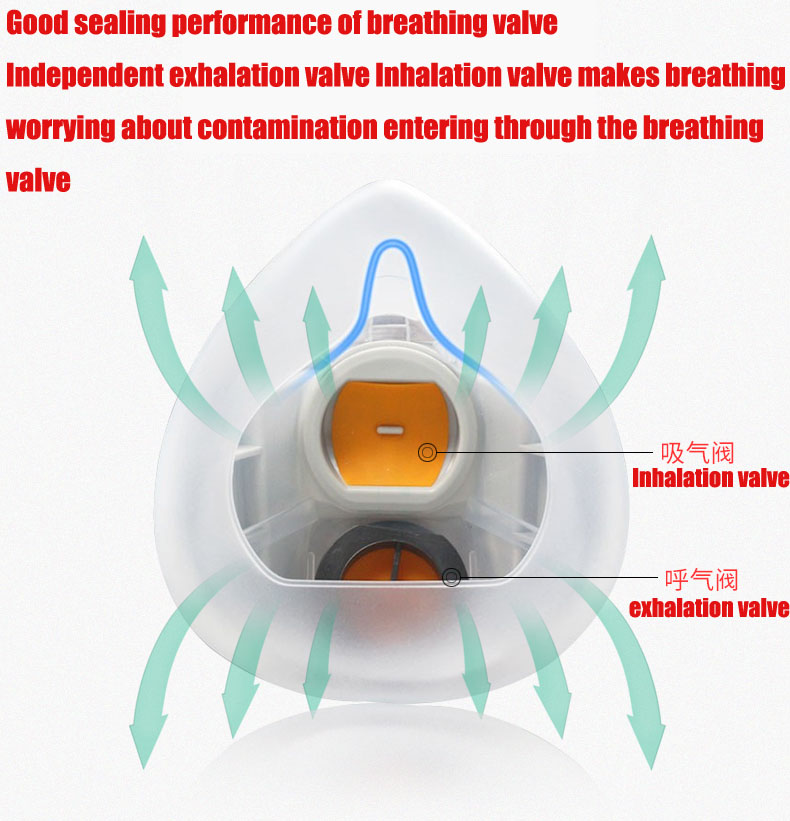 Silicone Dust-proof Gas Mask R - Respirator Half Face 评论和价格